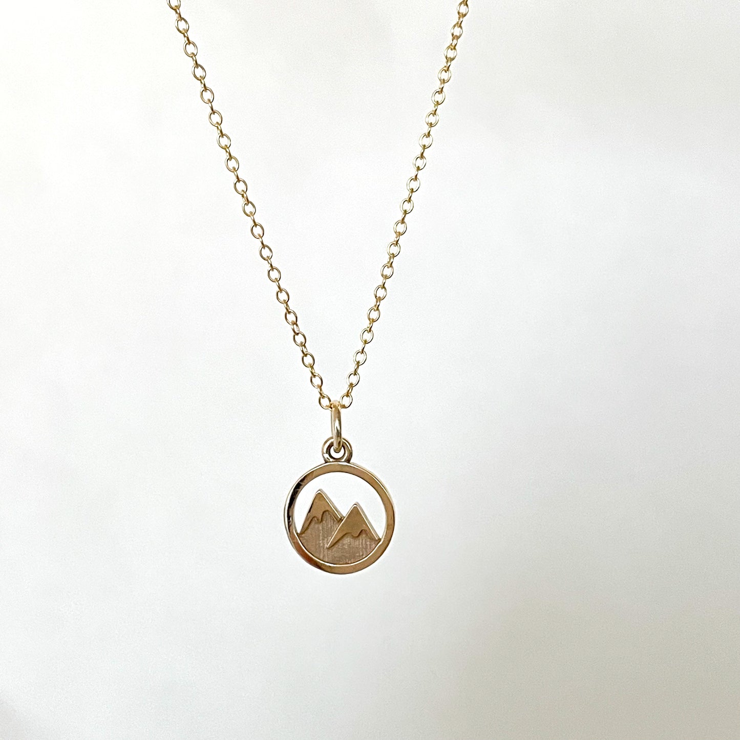 Gold Twin Peaks Necklace