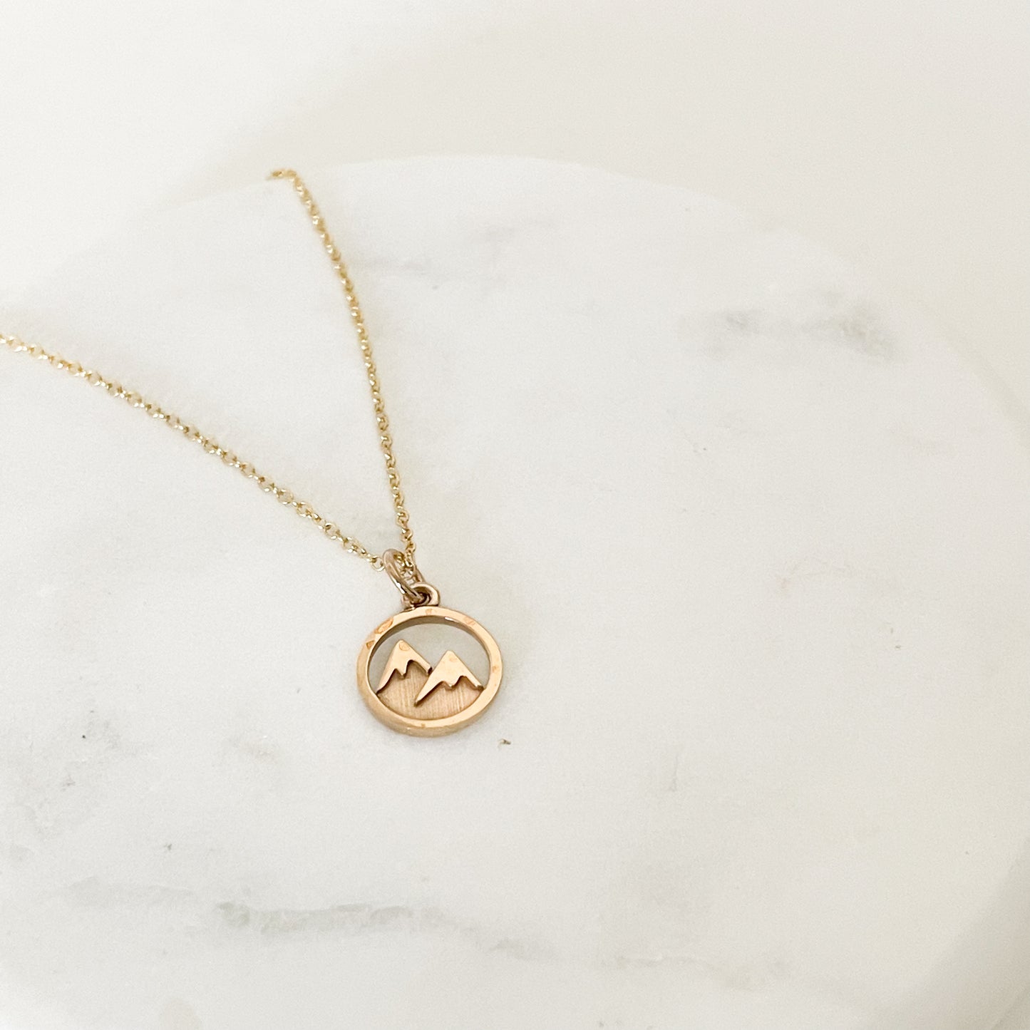 Gold Twin Peaks Necklace