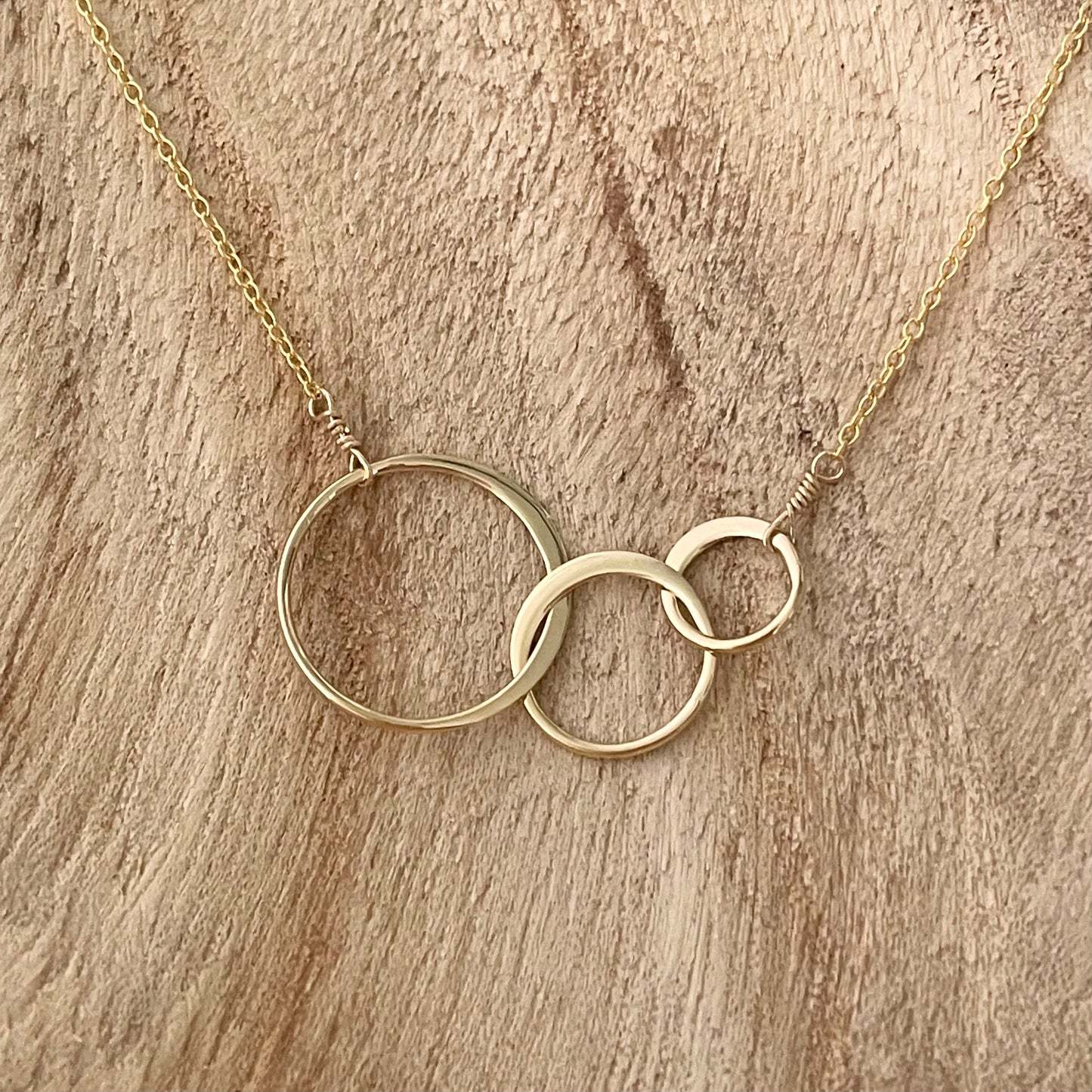 Gold 3 Circles Necklace